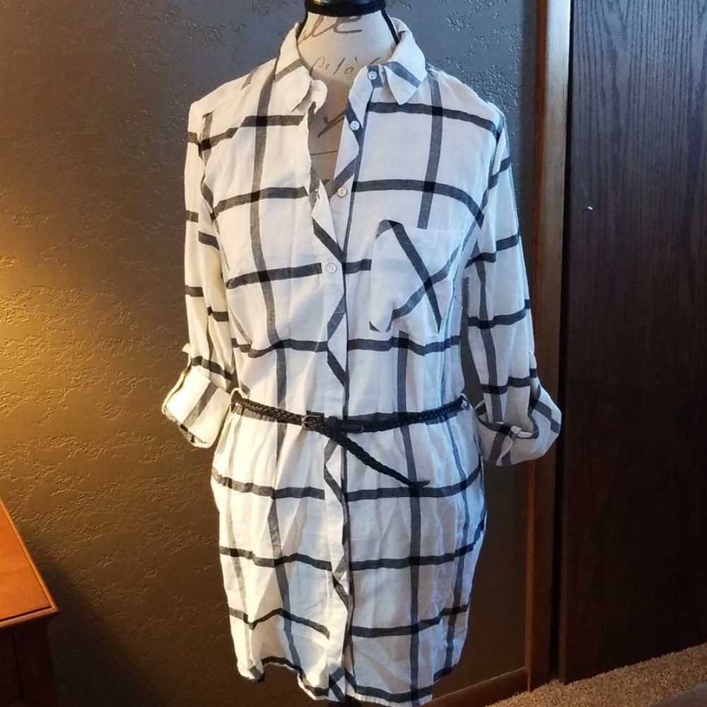 Flannel tunic